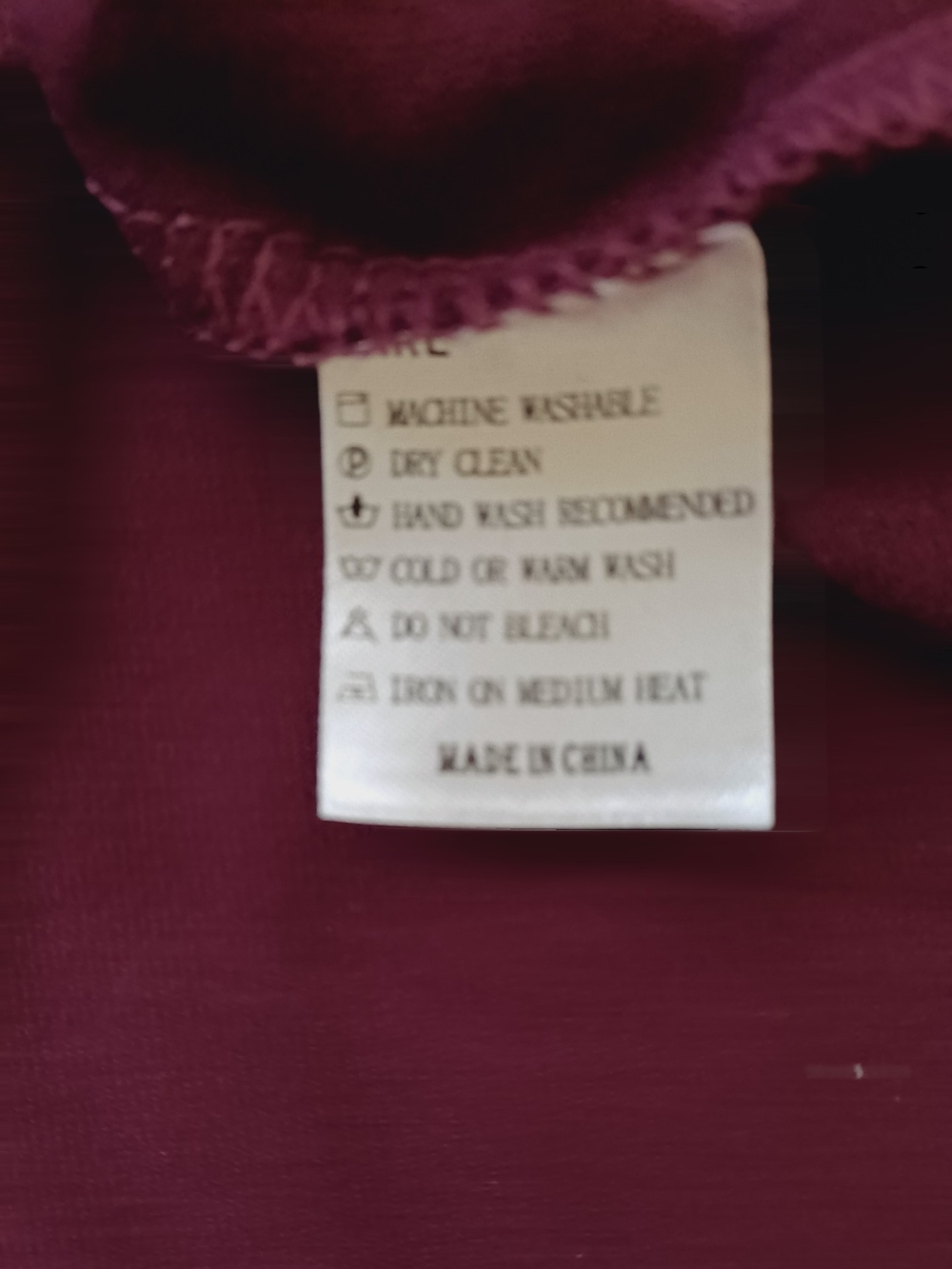 NWT Mangopop Burgundy Draped Wrap Long Sleeve Top - Picture 5 of 5